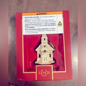 Lenox church light up ornament